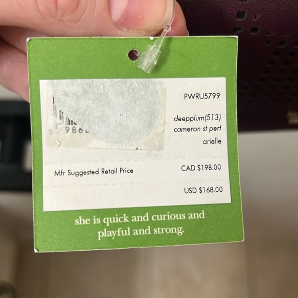 NWT Kate Spade Cameron Street Perforated Arielle Crossbody Bag in Deep Plum - Picture 10 of 10